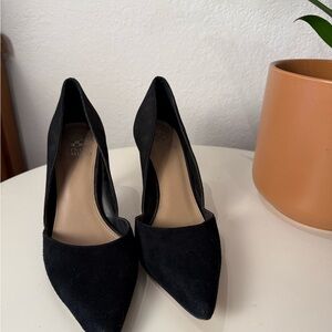 Vince Camuto Black Suede Heels